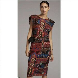 Anthropologie Farm Rio Geo Skirt Set Size M - like new